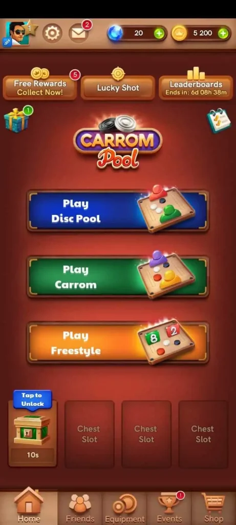 Carrom Pool Game Modes