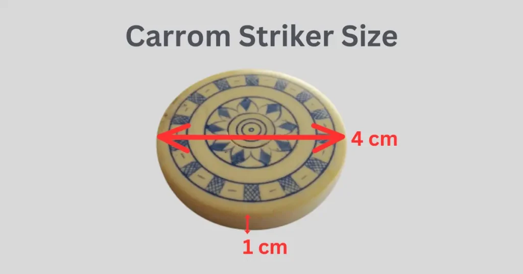 Carrom Striker Size